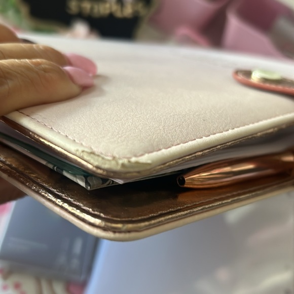 Inhale Exhale Agenda 52 Rose Gold Planner Binder with Planner stickers - Picture 9 of 11